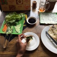 Bahn Xeo at Banh Xeo Zon in Hanoi