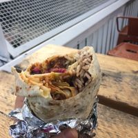 BBQ pulled jackfruit burrito at Club Mexicana - Camden in North West London