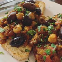 Anything with chickpeas and olives are a yes for me! at Cafe YOU in Cape Coral