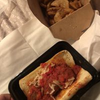 Take out dinner 🍽   at Peekaboo Canyon Wood Fired Kitchen in Kanab