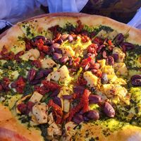 pizza at Peekaboo Canyon Wood Fired Kitchen in Kanab