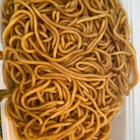 Large plain lo-mein. This is huge!!!  at Panda Chinese Restaurant in New Port Richey