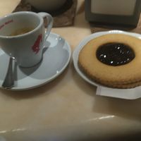 Frolla vegana y espresso at Pasticceria Ponte delle Paste in Venice