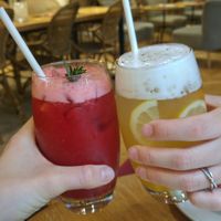 Rebarborovo malinova a citrusova limca at Mondieu - Laurinska in Bratislava