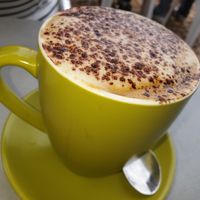 Soy cappuccino at Fozigobble Cafe in Yarragon