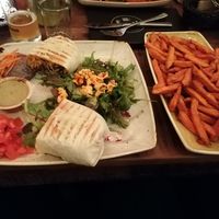 Enchiladas and sweet potatoes at El Burro in Mainz