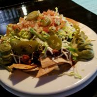 vegan nachos  at Black & Blue in Easton