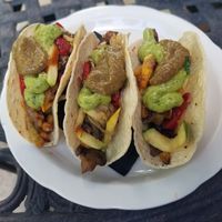 Super Vegan tacos at Black & Blue in Easton