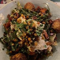 Felafel and sweet potato salad  at Zinco Lounge in Swansea