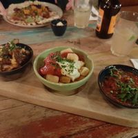 Tapas board trio at Zinco Lounge in Swansea