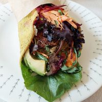 Vegan wrap at Organico in Stockholm