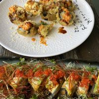 Volcano and caterpillar rolls at Gokoku in Studio City