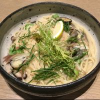 Japanese style Pasta with mushrooms.  at Cosme Kitchen Adaptation - Atre West in Tokyo