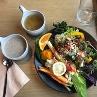 Salad buffet. Includes soups and various side dishes too! at Cosme Kitchen Adaptation - Atre West in Tokyo