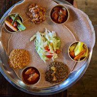 Vegan platter for two at The Abyssinian  in Kensington