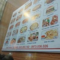 Menu at Italia in Ninh Binh