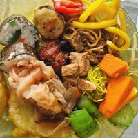 My plate at Cozinha Celestial Tian Chu - 天廚素食餐廳   in Recife