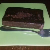 brownie at Sinergiarte in Bogota
