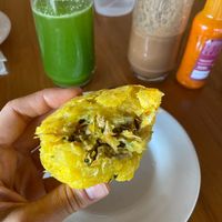 Jackfruit’s coxinha at Lanchonete Santa Maria in Alto Paraiso
