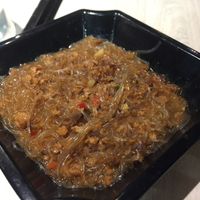 Spicy bean vermicelli with mock minced meat at The Veggie in Kowloon