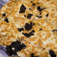 fried porcini mushroom with vegan egg at The Veggie in Kowloon