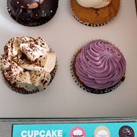 The four vegan cupcake flavours at Cupcake Central in Maribyrnong