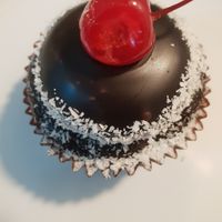 Cherry ripe cupcake at Cupcake Central in Maribyrnong