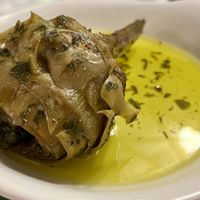 Roman style artichoke   at Origano Campo de' Fiori in Rome