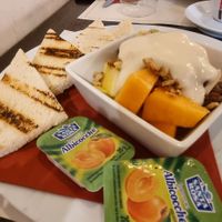 Vegan breakfast (come with orange and hot drink as well) at Origano Campo de' Fiori in Rome