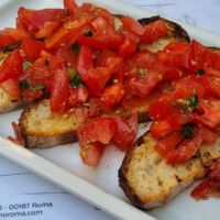 Bruscetta at Origano Campo de' Fiori in Rome