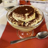 Vegan tiramisu   at Origano Campo de' Fiori in Rome