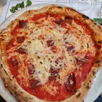 Vegan pepperoni chilli pizza (Amazing) at Origano Campo de' Fiori in Rome