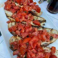 Bruschetta  at Origano Campo de' Fiori in Rome