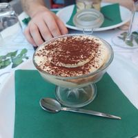 Vegan tiramisu at Origano Campo de' Fiori in Rome