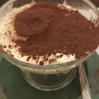 Tiramisu vegano at Origano Campo de' Fiori in Rome
