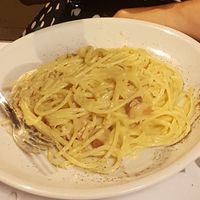 Carbonara yum at Origano Campo de' Fiori in Rome