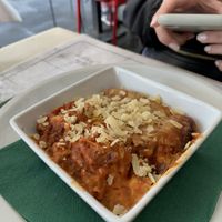 vegan lasagna  at Origano Campo de' Fiori in Rome