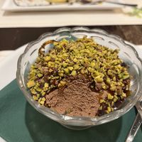 Pistachio and Chocolate mousse   at Origano Campo de' Fiori in Rome
