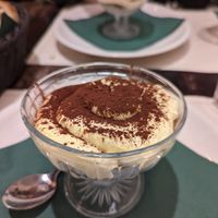 Vegan tiramisu at Origano Campo de' Fiori in Rome