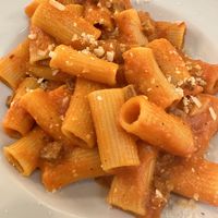Vegan rigatoni  #Veganuary at Origano Campo de' Fiori in Rome