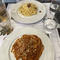 Ragu and Carbonara   at Origano Campo de' Fiori in Rome