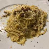 Vegan carbonara   at Origano Campo de' Fiori in Rome