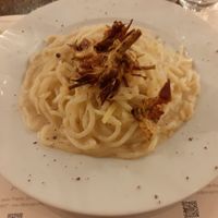 tonnarelli cacio e pepe at Origano Campo de' Fiori in Rome