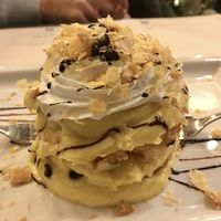 Postre con crema y nata  at Origano Campo de' Fiori in Rome