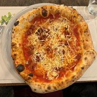 Vegan pizza with Neapolitan dough  at Origano Campo de' Fiori in Rome