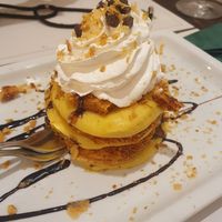 Vegan gnocchi and thousand leaves cake at Origano Campo de' Fiori in Rome
