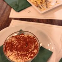 Vegan tiramisu at Origano Campo de' Fiori in Rome