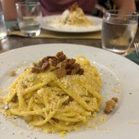Vegan carbonaraa  at Origano Campo de' Fiori in Rome