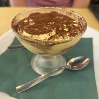 Vegan tiramisu  at Origano Campo de' Fiori in Rome