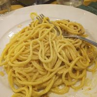Carbonara vegana at Origano Campo de' Fiori in Rome